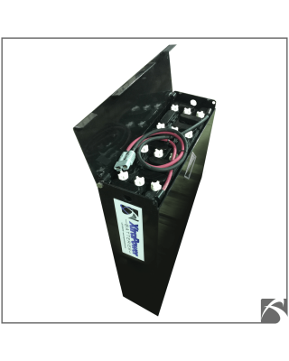 12-125-07 ReConditioned Battery, Front Angled View